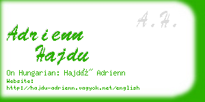 adrienn hajdu business card